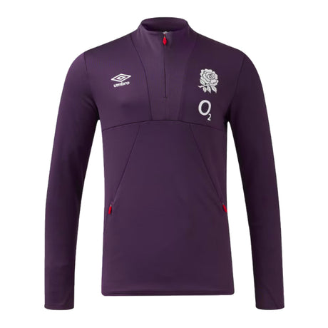 2024-2025 England Rugby 1/2 Zip Training Fleece (Nightshade)_1