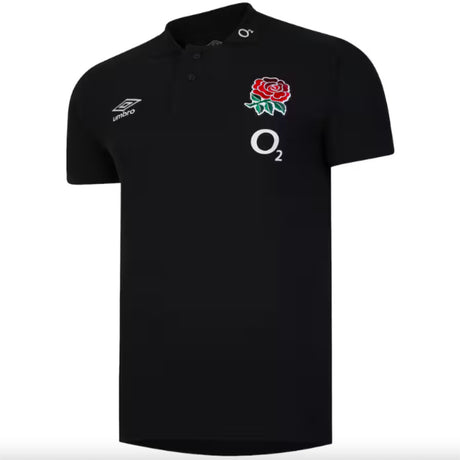 2024-2025 England Rugby CVC Polo Shirt (Black)_1