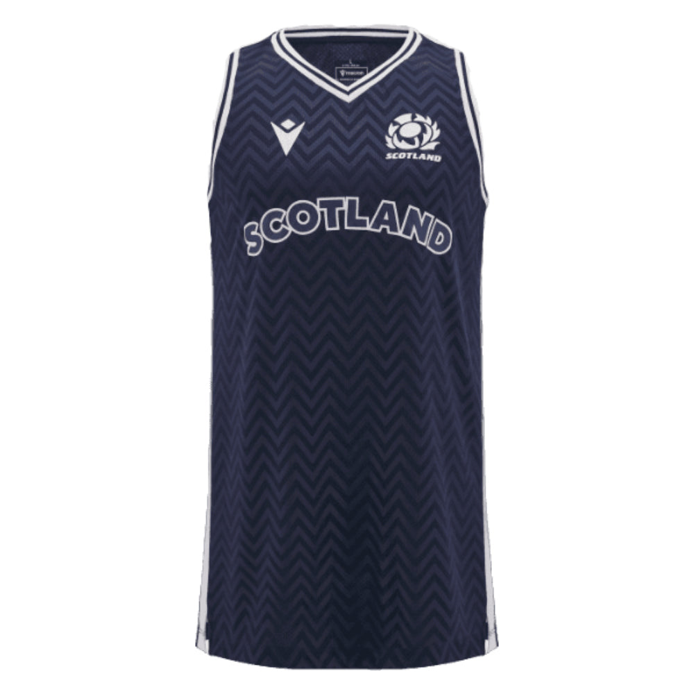 2024-2025 Scotland Rugby Basketball Singlet (Navy) - Kids_1