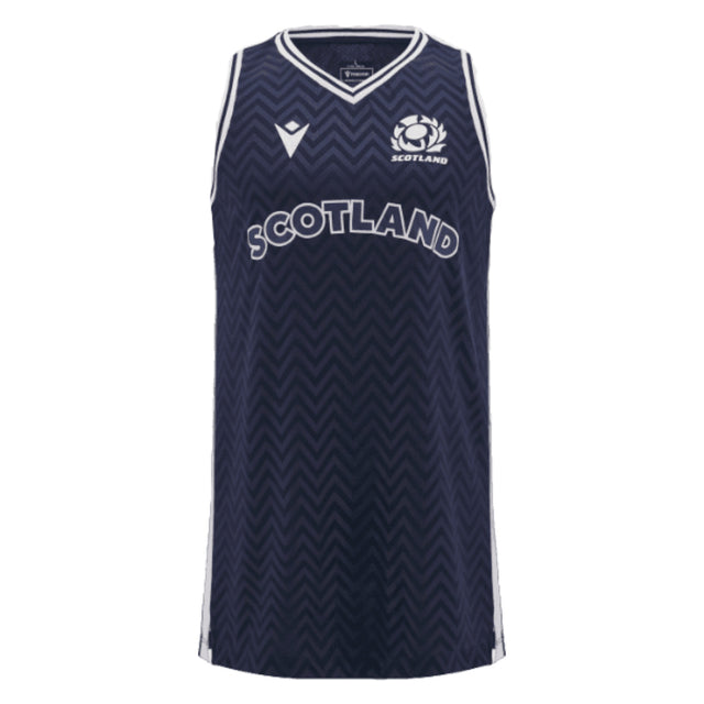 2024-2025 Scotland Rugby Basketball Singlet (Navy) - Kids_1