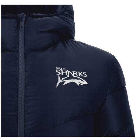 2024-2025 Sale Sharks Hooded Padded Jacket (Navy)_2