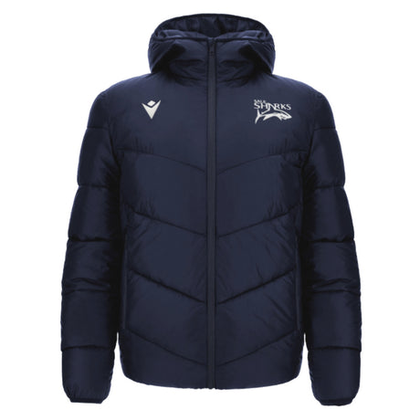 2024-2025 Sale Sharks Hooded Padded Jacket (Navy)_2