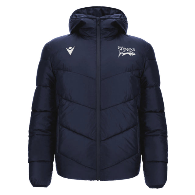 2024-2025 Sale Sharks Hooded Padded Jacket (Navy)_2