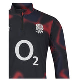 2024-2025 England Rugby Warm Up Mid Layer O2 (Black) - Kids_3