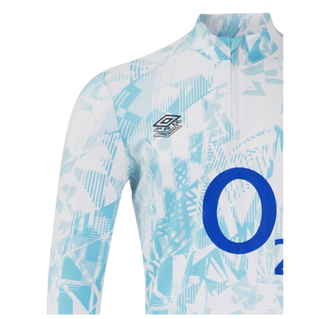 2024-2025 England Rugby Warm Up Mid Layer (White) - Kids_3