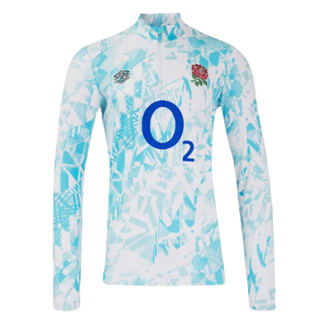 2024-2025 England Rugby Warm Up Mid Layer (White) - Kids_3