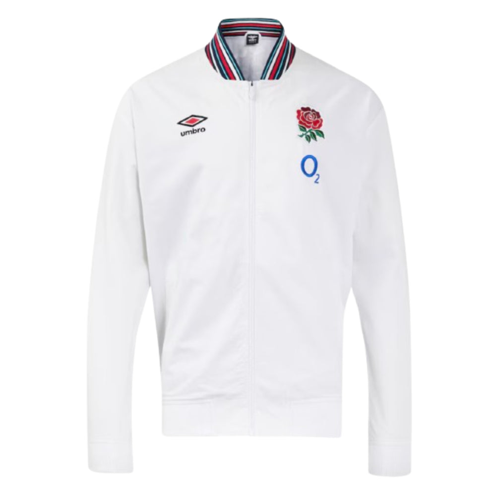 2024-2025 England Rugby Anthem Jacket O2 (White) - Womens_1