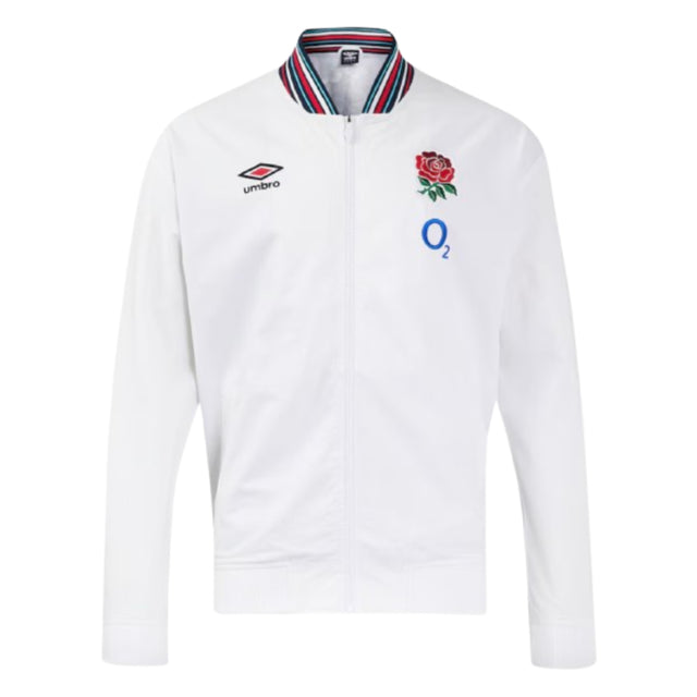 2024-2025 England Rugby Anthem Jacket O2 (White) - Kids_1