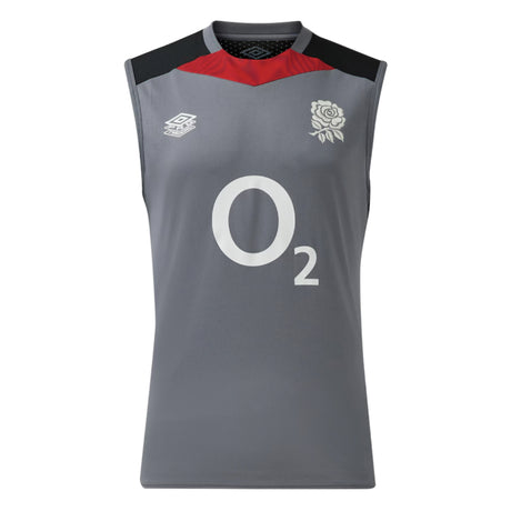 2024-2025 England Rugby Sleeveless Jersey O2 (Grey)_1