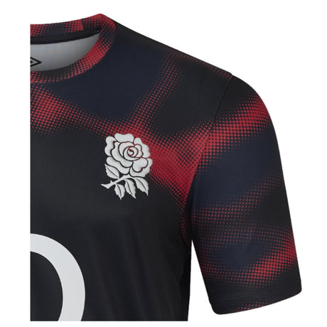 2024-2025 England Rugby Warm Up Jersey O2 (Black) - Kids_3