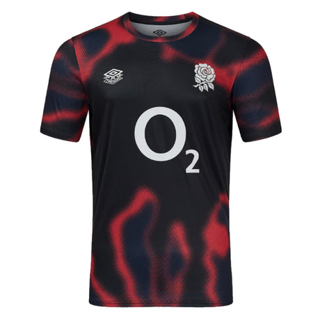 2024-2025 England Rugby Warm Up Jersey O2 (Black) - Kids_3