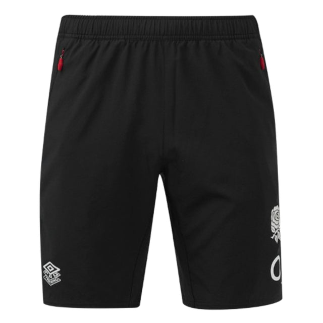 2024-2025 England Rugby Gym Shorts O2 (Black)_3