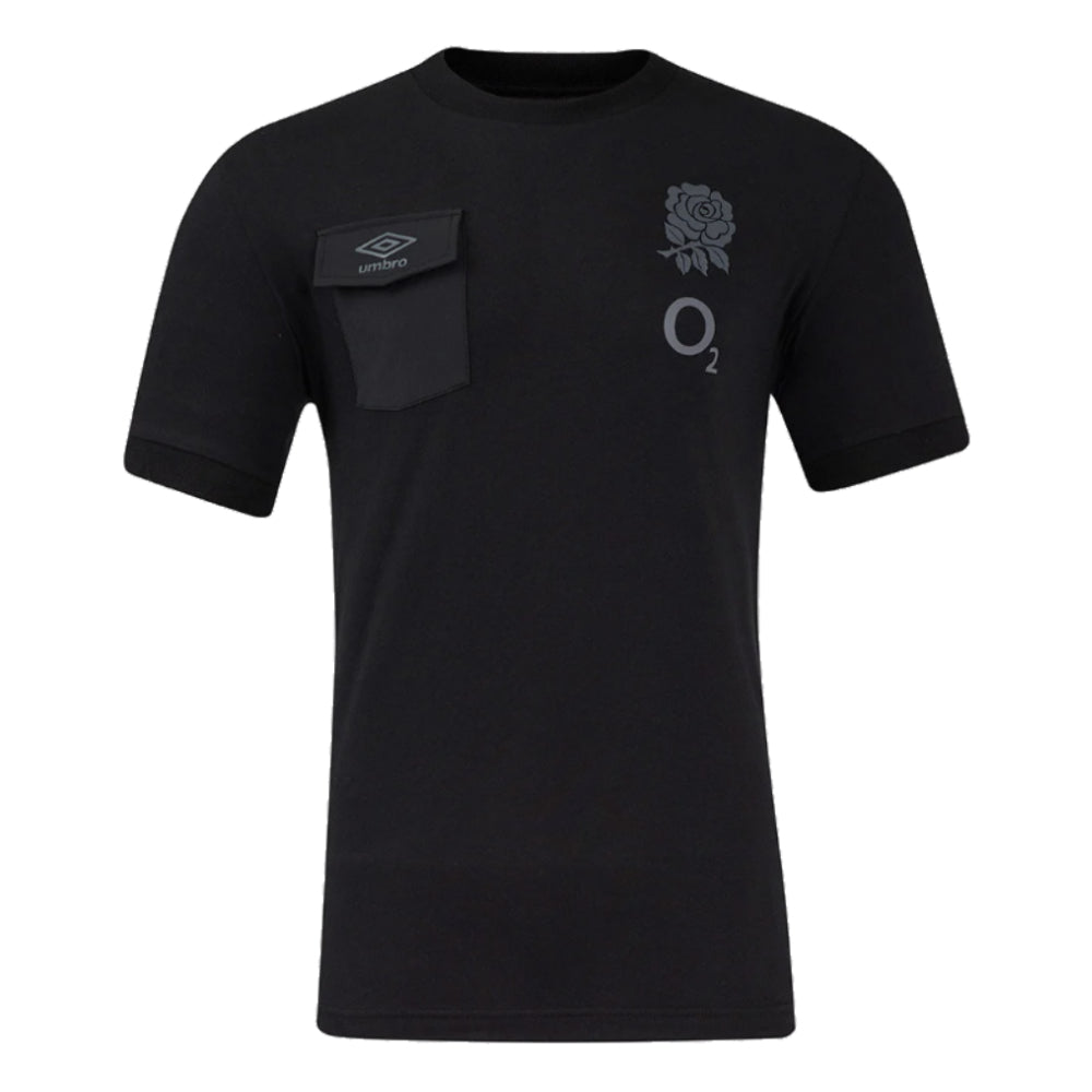 2024-2025 England Rugby Presentation Tee O2 (Black)_3