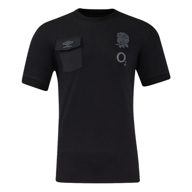 2024-2025 England Rugby Presentation Tee O2 (Black)_3