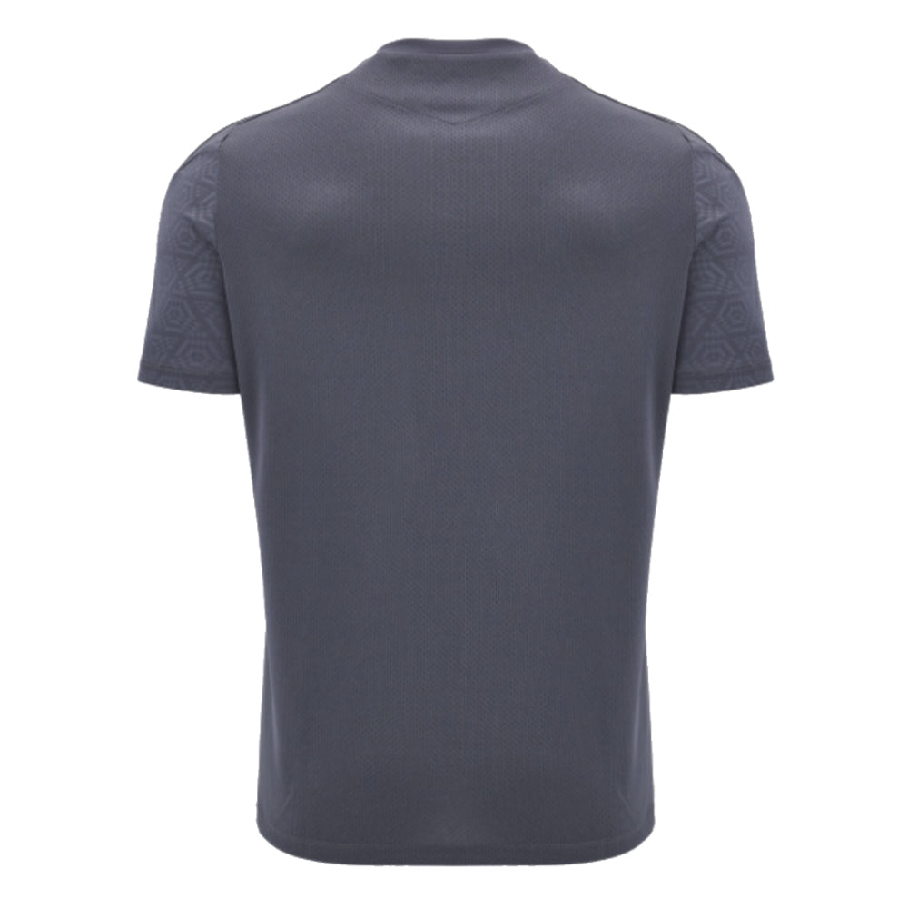 2024-2025 Wales WRU Rugby Training Poly Shirt (Anthracite) - Kids (Halfpenny 15)_2