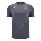 2024-2025 Wales WRU Rugby Training Poly Shirt (Anthracite) - Kids_3