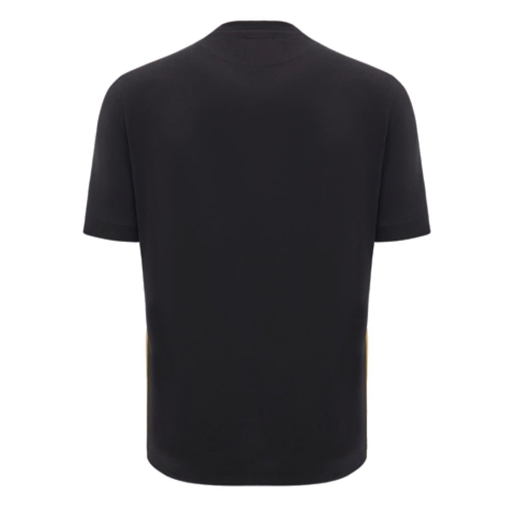 2024-2025 Wales Rugby Travel Cotton T-Shirt (Black) (Your Name)_2