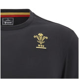 2024-2025 Wales Rugby Travel Cotton T-Shirt (Black)_3