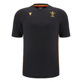 2024-2025 Wales Rugby Travel Cotton T-Shirt (Black)_3