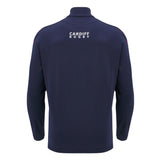 2024-2025 Cardiff Blues Rugby Heavy 1/4 Zip Top (Navy)_2