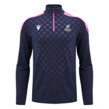 2024-2025 Cardiff Blues Rugby Heavy 1/4 Zip Top (Navy)_2