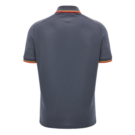 2024-2025 Wales WRU Rugby Travel Polo Shirt (Anthracite)_2