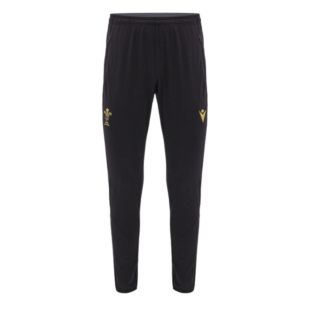 2024-2025 Wales Rugby Fitted Training Pants (Black)_1