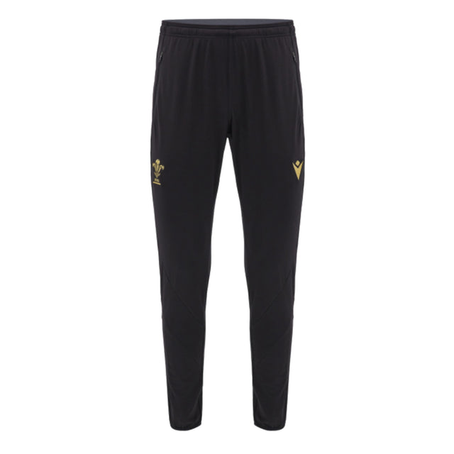 2024-2025 Wales Rugby Fitted Training Pants (Black)_1