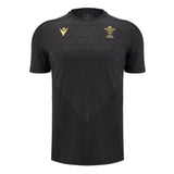 2024-2025 Wales Rugby Poly Training Shirt (Black)_1