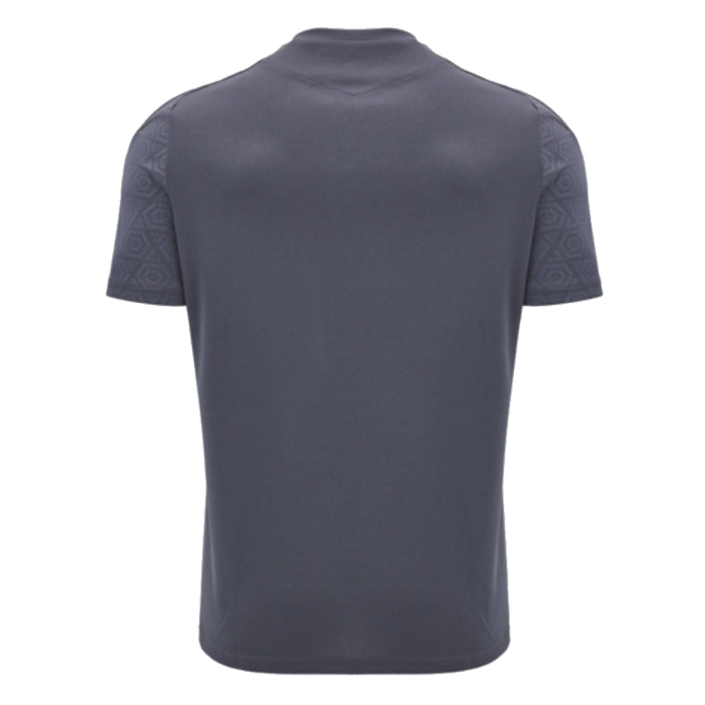 2024-2025 Wales Rugby Training Poly Shirt (Anthracite) (Your Name)_2