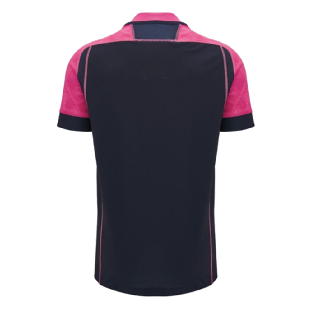 2024-2025 Cardiff Blues Rugby Training Jersey (Pink-Navy) (Your Name)_2