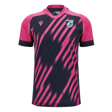 2024-2025 Cardiff Blues Rugby Training Jersey (Pink-Navy)_1