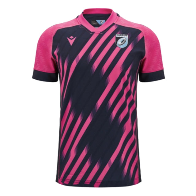 2024-2025 Cardiff Blues Rugby Training Jersey (Pink-Navy)_1