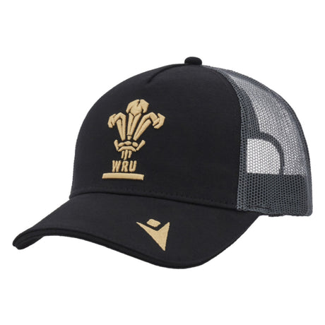 2024-2025 Wales Rugby Trucker Baseball Cap (Black)_2