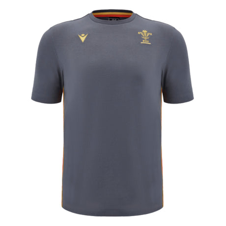 2024-2025 Wales Rugby Travel Cotton T-Shirt (Anthracite) - Kids_2