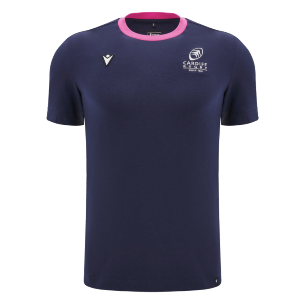 2024-2025 Cardiff Blues Rugby Ath Cotton Tee (Navy)_1