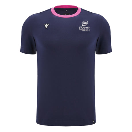 2024-2025 Cardiff Blues Rugby Ath Cotton Tee (Navy)_1