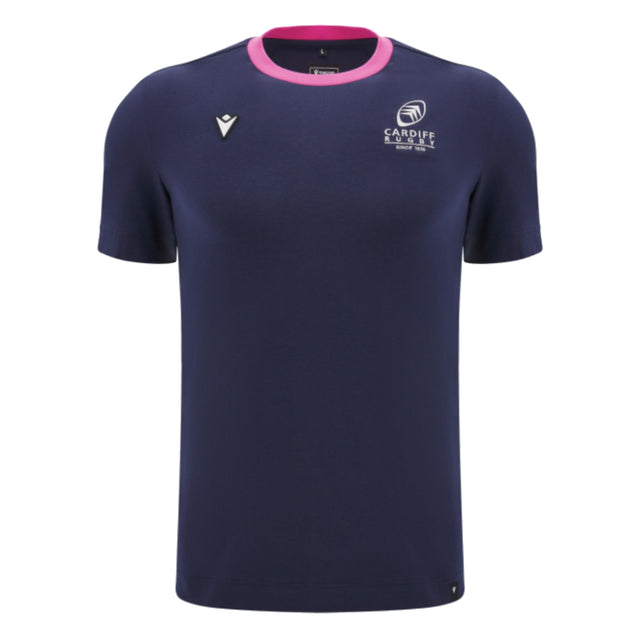 2024-2025 Cardiff Blues Rugby Ath Cotton Tee (Navy)_1