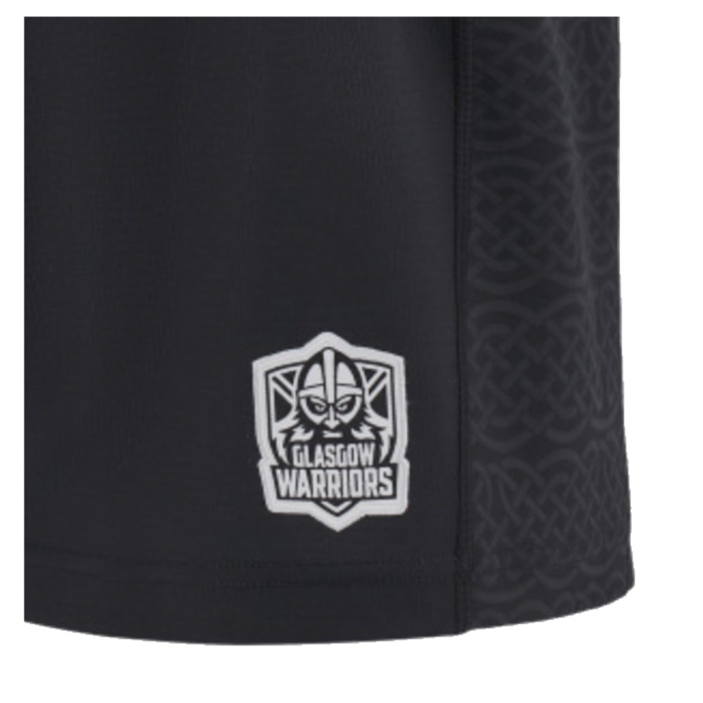 2024-2025 Glasgow Warriors Rugby Home Shorts (Black) - Kids_1