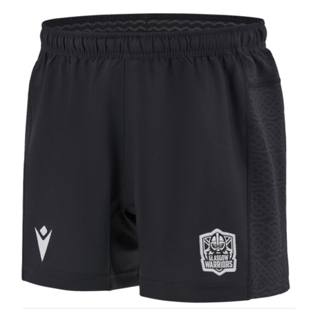 2024-2025 Glasgow Warriors Rugby Home Shorts (Black) - Kids_1