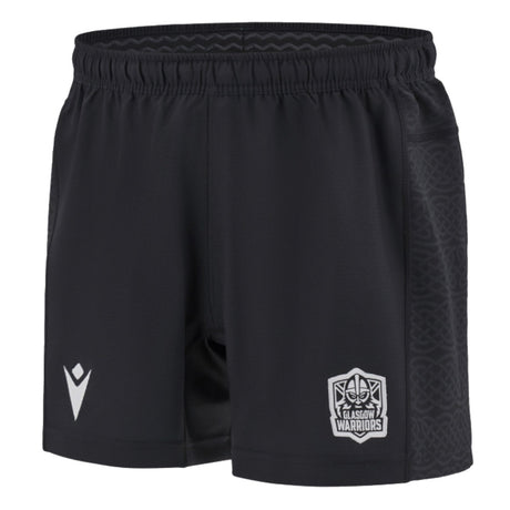 2024-2025 Glasgow Warriors Rugby Home Shorts (Black)_1