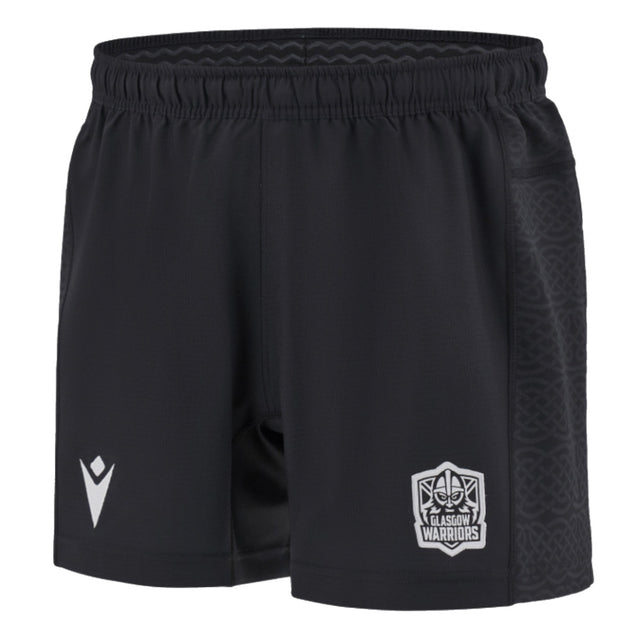 2024-2025 Glasgow Warriors Rugby Home Shorts (Black)_1