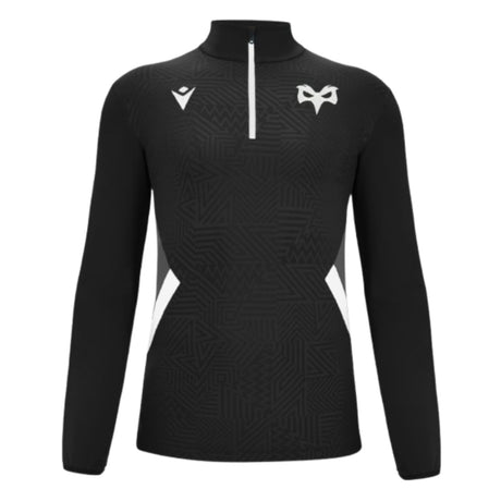 2024-2025 Ospreys Rugby Training 1/4 Zip Top (Black)_2