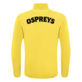 2024-2025 Ospreys Rugby 1/4 Zip Training Top (Yellow)_2