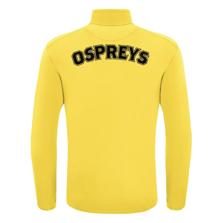 2024-2025 Ospreys Rugby 1/4 Zip Training Top (Yellow)_2