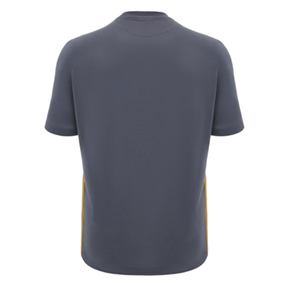 2024-2025 Wales Rugby Travel Cotton T-Shirt (Anthracite) (Williams 11)_2