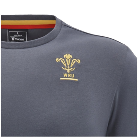 2024-2025 Wales Rugby Travel Cotton T-Shirt (Anthracite)_2