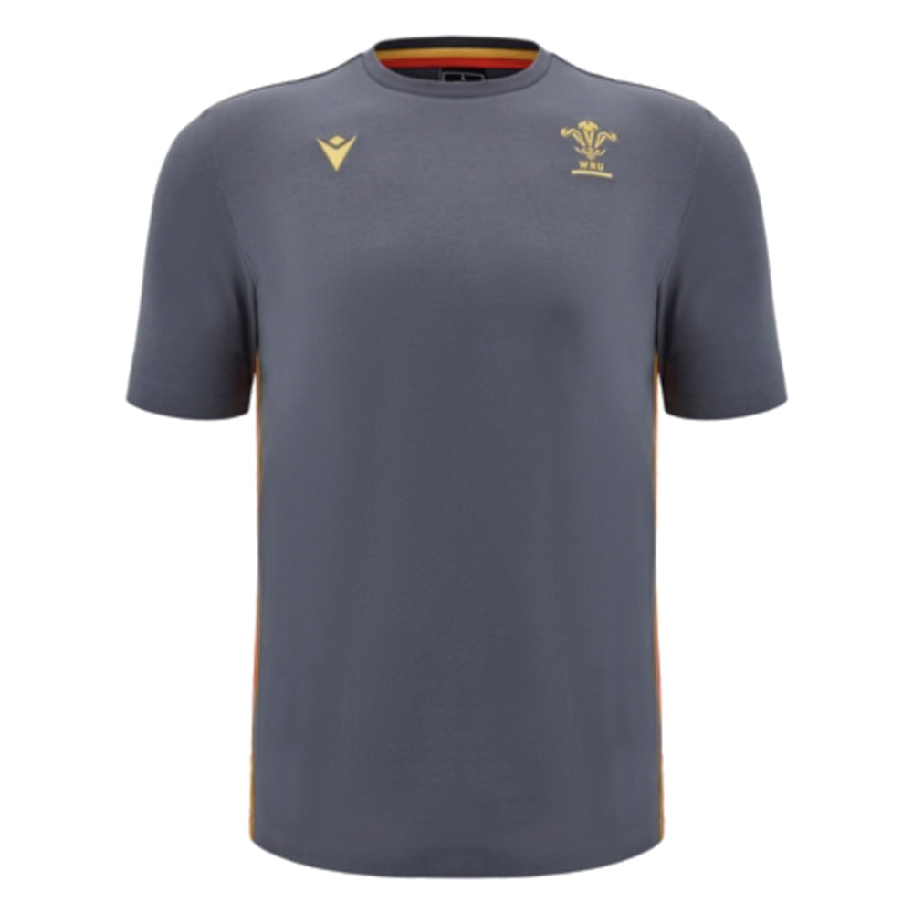 2024-2025 Wales Rugby Travel Cotton T-Shirt (Anthracite)_2