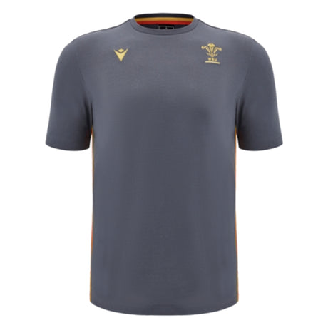 2024-2025 Wales Rugby Travel Cotton T-Shirt (Anthracite)_2