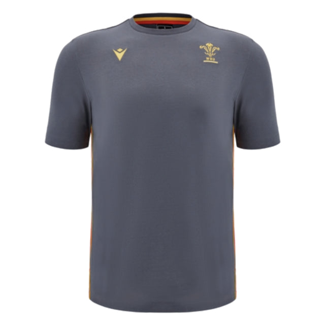 2024-2025 Wales Rugby Travel Cotton T-Shirt (Anthracite)_2